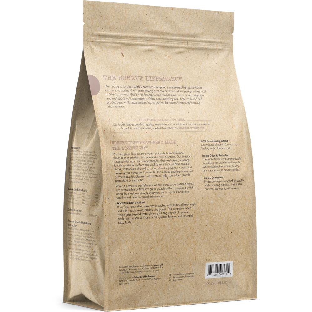 TRIAL SPECIAL $5 OFF: Boneve Grain-Free Freeze-Dried Raw Dog Food 100g
