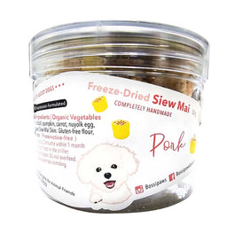 BossiPaws Dim Sum Siew Mai Pork Grain-Free Freeze-Dried Dog Treats 50g