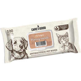 3 FOR $11.50: Care For The Good Antibacterial Pet Wipes For Cats & Dogs (Pomegranate) 100pc