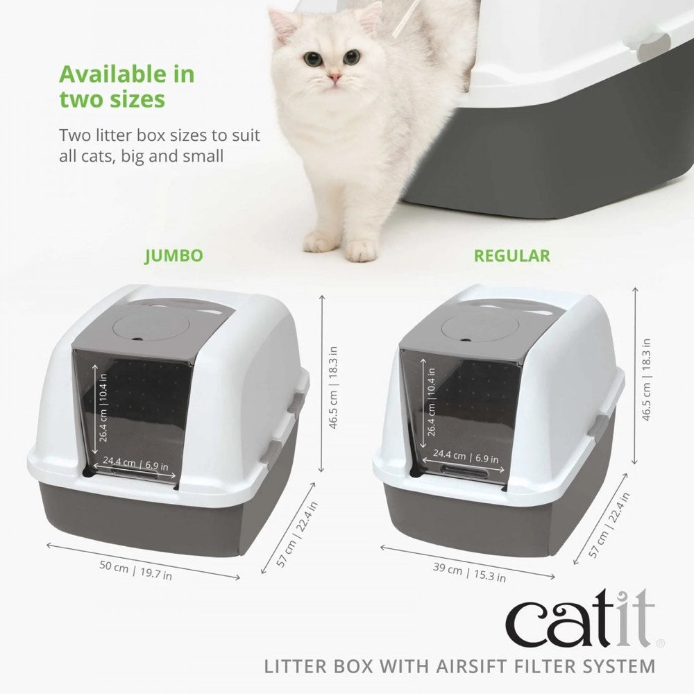 Catit Airsift Hooded Cat Litter Box (Regular) Kohepets