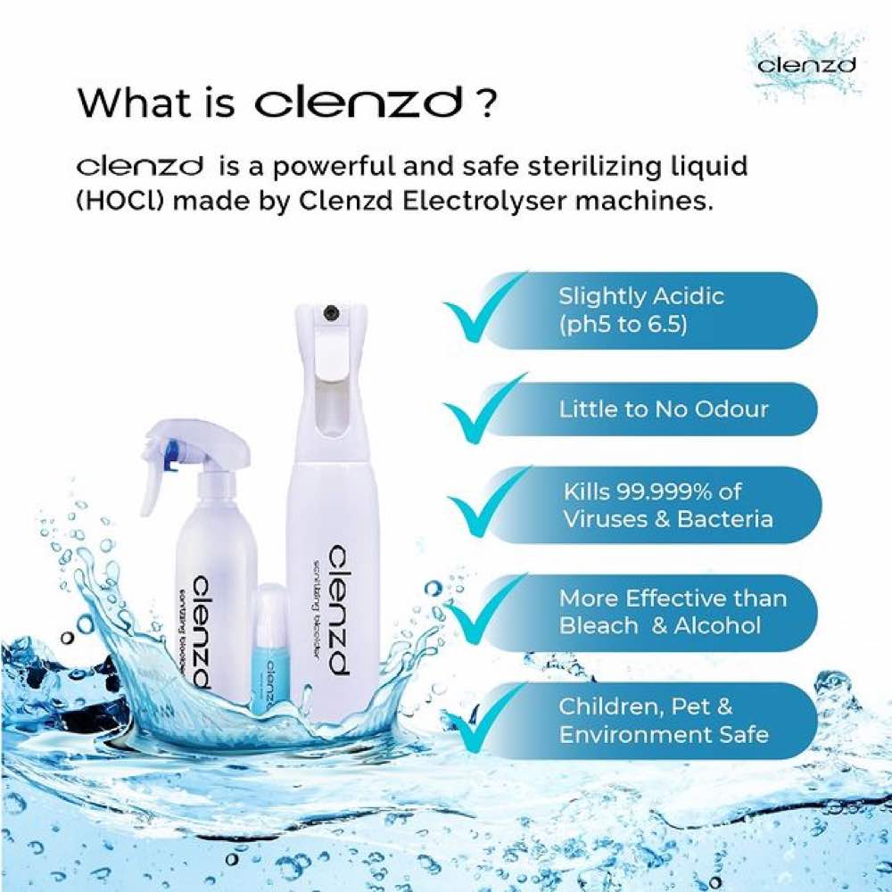 Clenzd HOCL Santizing Biocider — The All-Natural, All-Purpose Disinfectant!