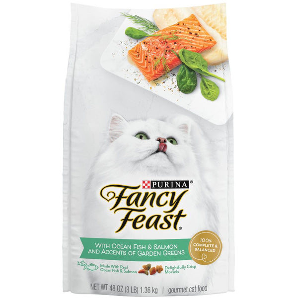 Fancy Feast Gourmet Ocean Fish Salmon Dry Cat Food Kohepets