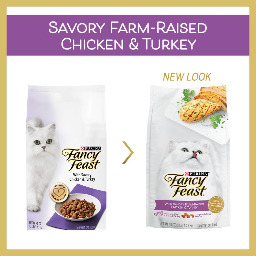 'BUNDLE DEAL': Fancy Feast with Savory Chicken & Turkey Dry Cat Food