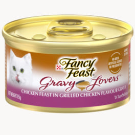 Fancy Feast Gravy Lovers Chicken Feast In Grilled Chicken Flavour Gravy Canned Cat Food 85g