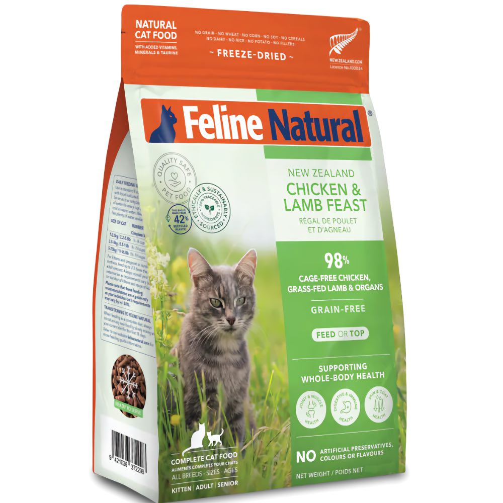 20% OFF: Feline Natural Chicken & Lamb Freeze Dried Raw Cat Food