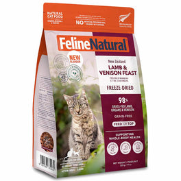 Feline Natural Lamb & Venison Feast Freeze Dried Raw Cat Food