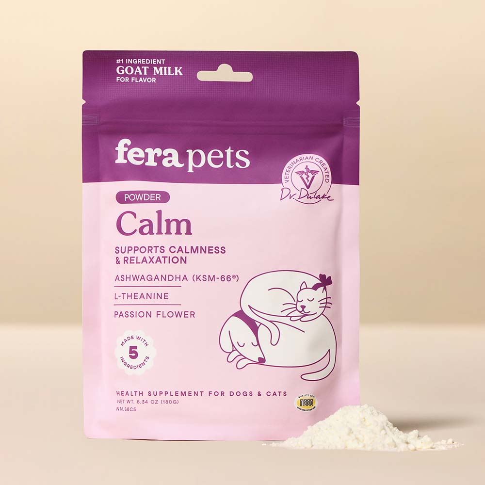 Fera Pets Calm Goat Milk Supplement Powder For Cats & Dogs 6.34oz
