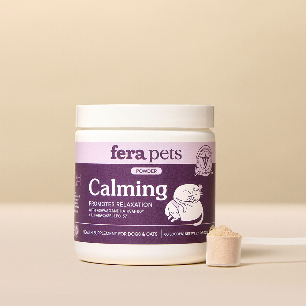 Fera Pets Calming Support Supplement Powder For Cats & Dogs 2.5oz