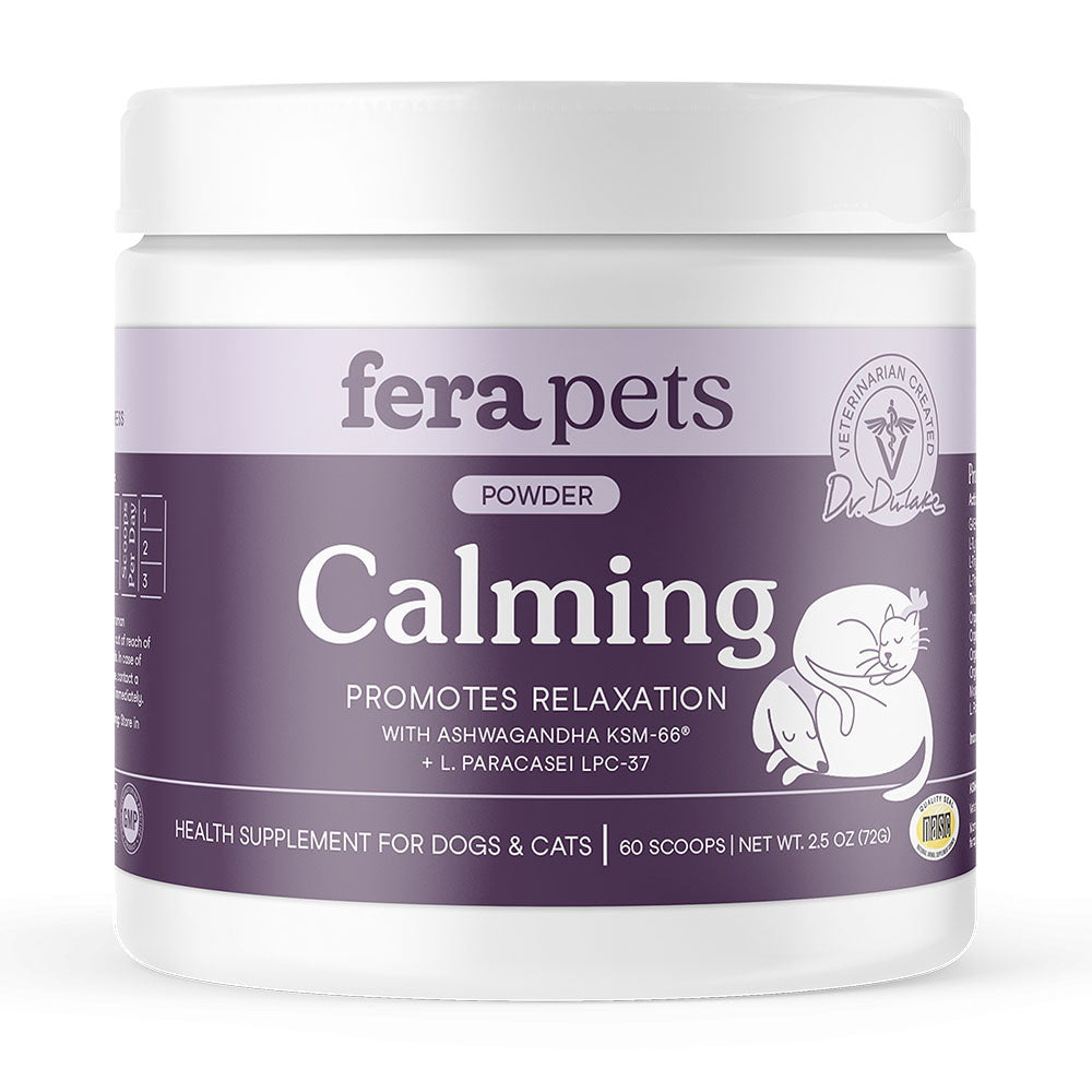 Fera Pets Calming Support Supplement Powder For Cats & Dogs 2.5oz