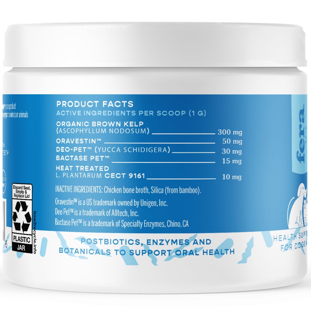 Fera Pets Dental Support Supplement Powder For Cats & Dogs 60g