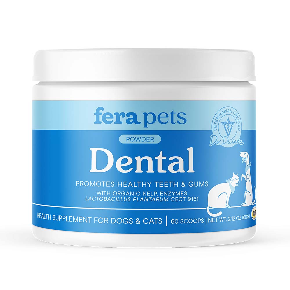 Fera Pets Dental Support Supplement Powder For Cats & Dogs 60g