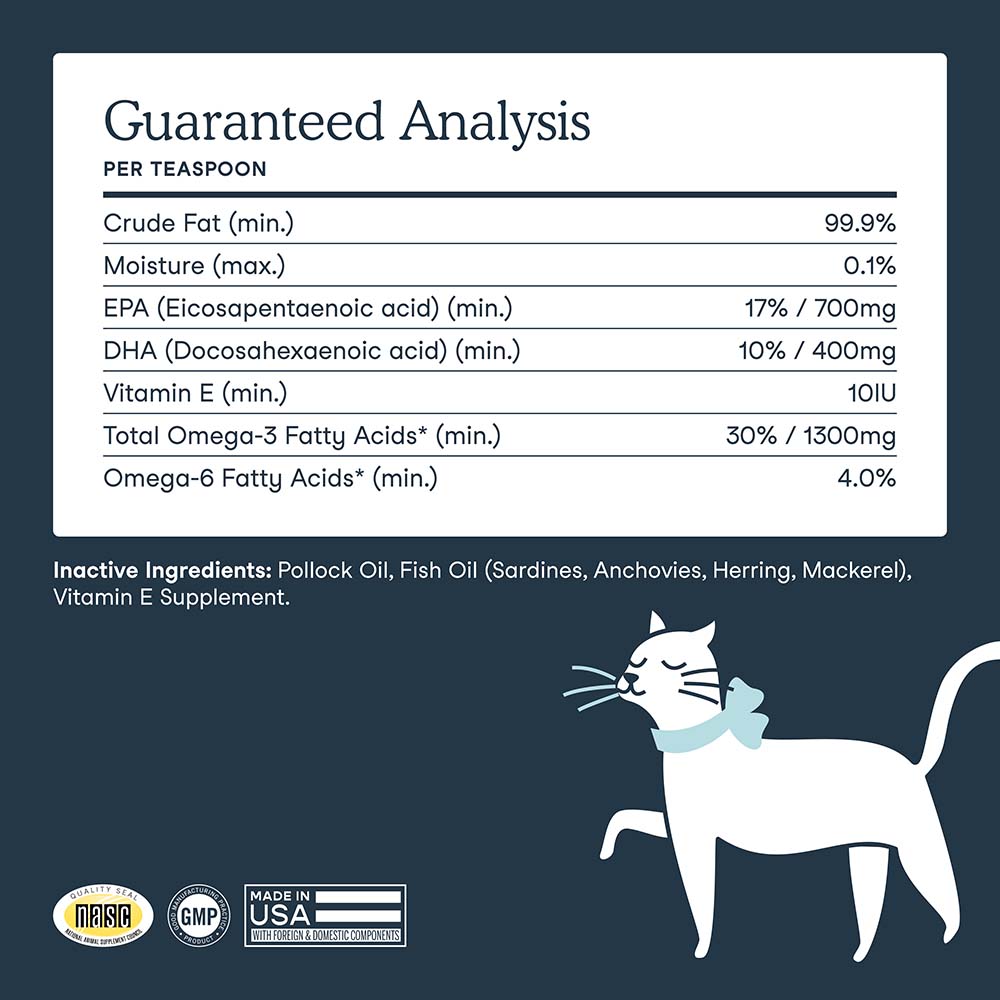 Fera Pets Fish Oil + Vitamin E Supplement For Cats & Dogs