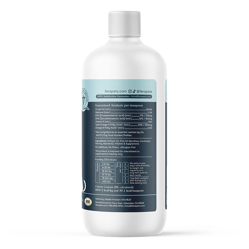 Fera Pets Fish Oil + Vitamin E Supplement For Cats & Dogs