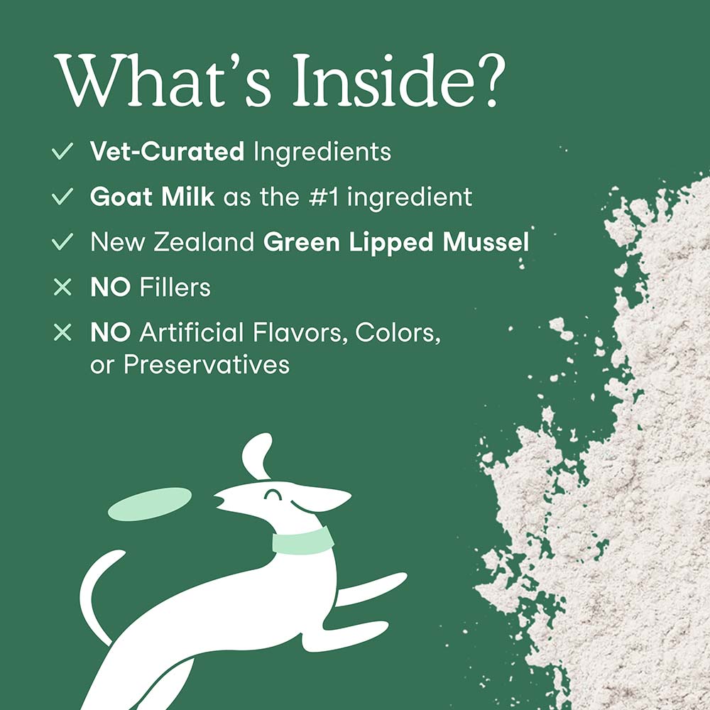 Fera Pets Hip & Joint Goat Milk Supplement Powder For Cats & Dogs 6.34oz