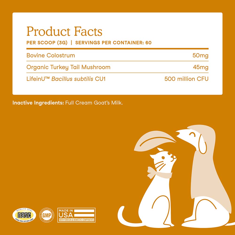 Fera Pets Immune Goat Milk Supplement Powder For Cats & Dogs 6.34oz