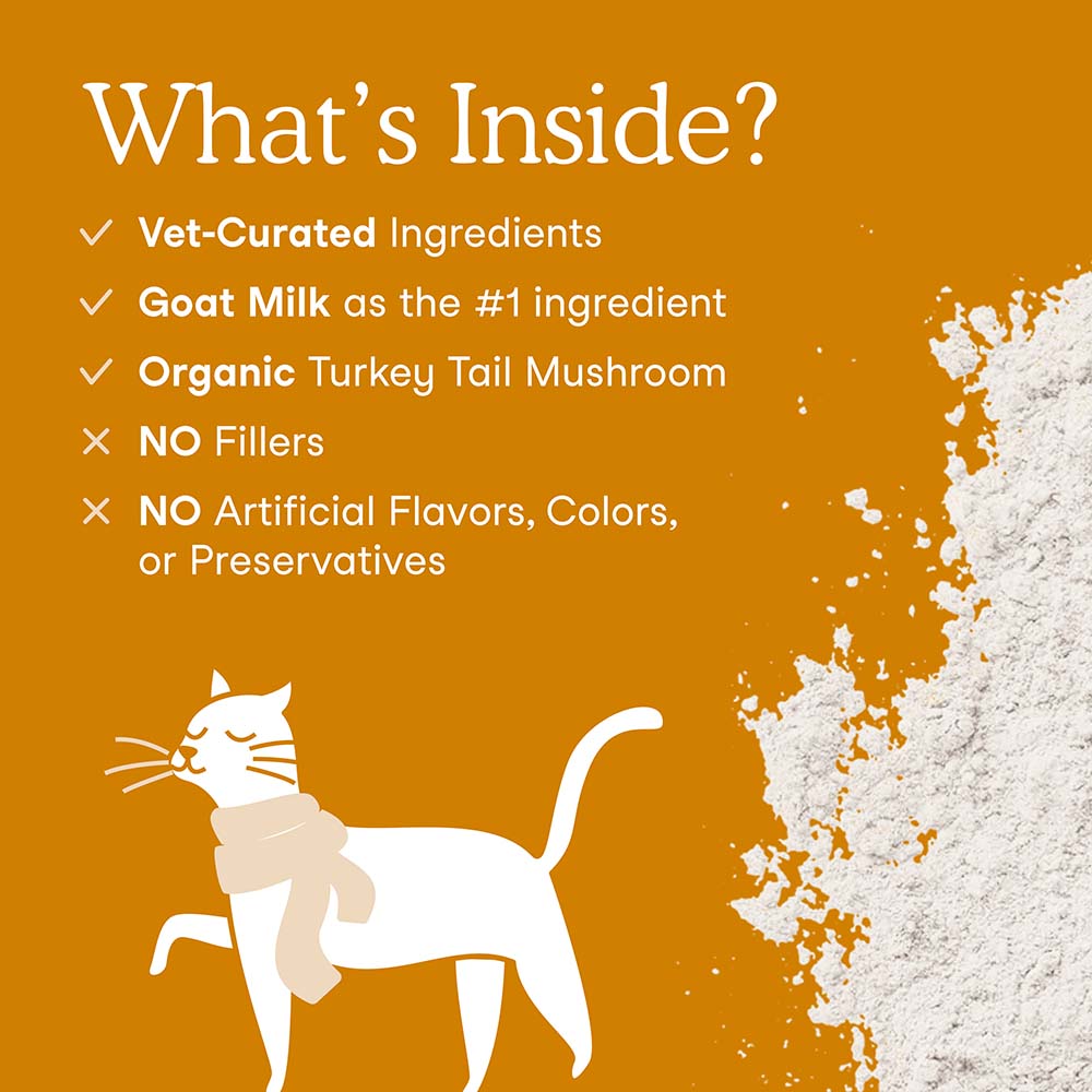 Fera Pets Immune Goat Milk Supplement Powder For Cats & Dogs 6.34oz