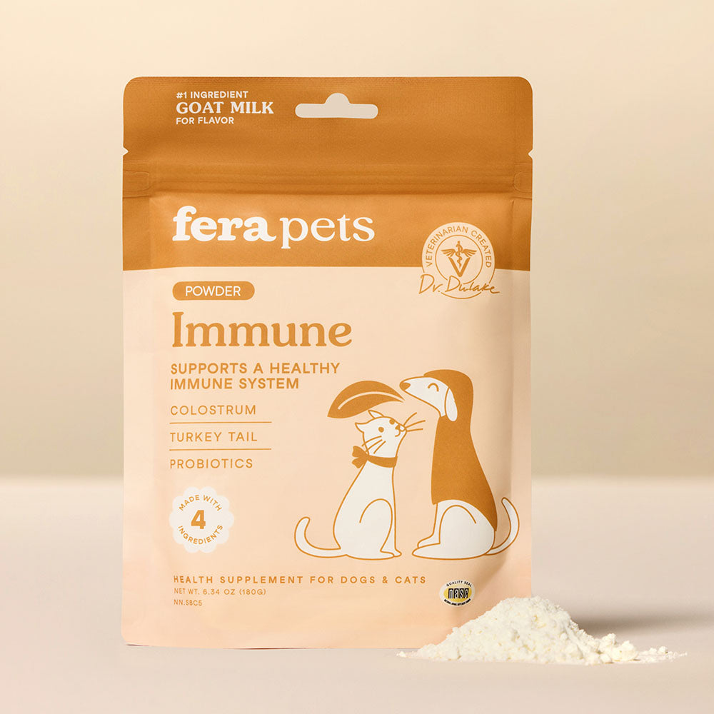 Fera Pets Immune Goat Milk Supplement Powder For Cats & Dogs 6.34oz