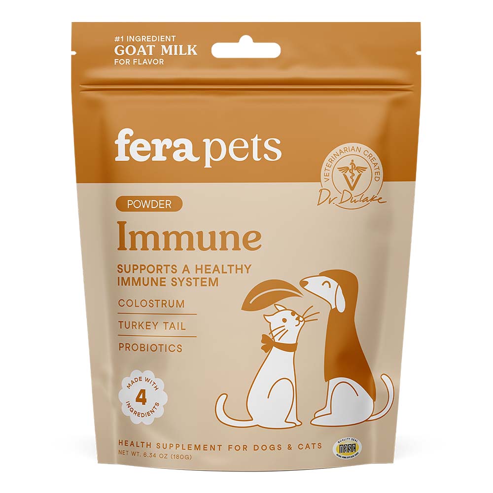 Fera Pets Immune Goat Milk Supplement Powder For Cats & Dogs 6.34oz
