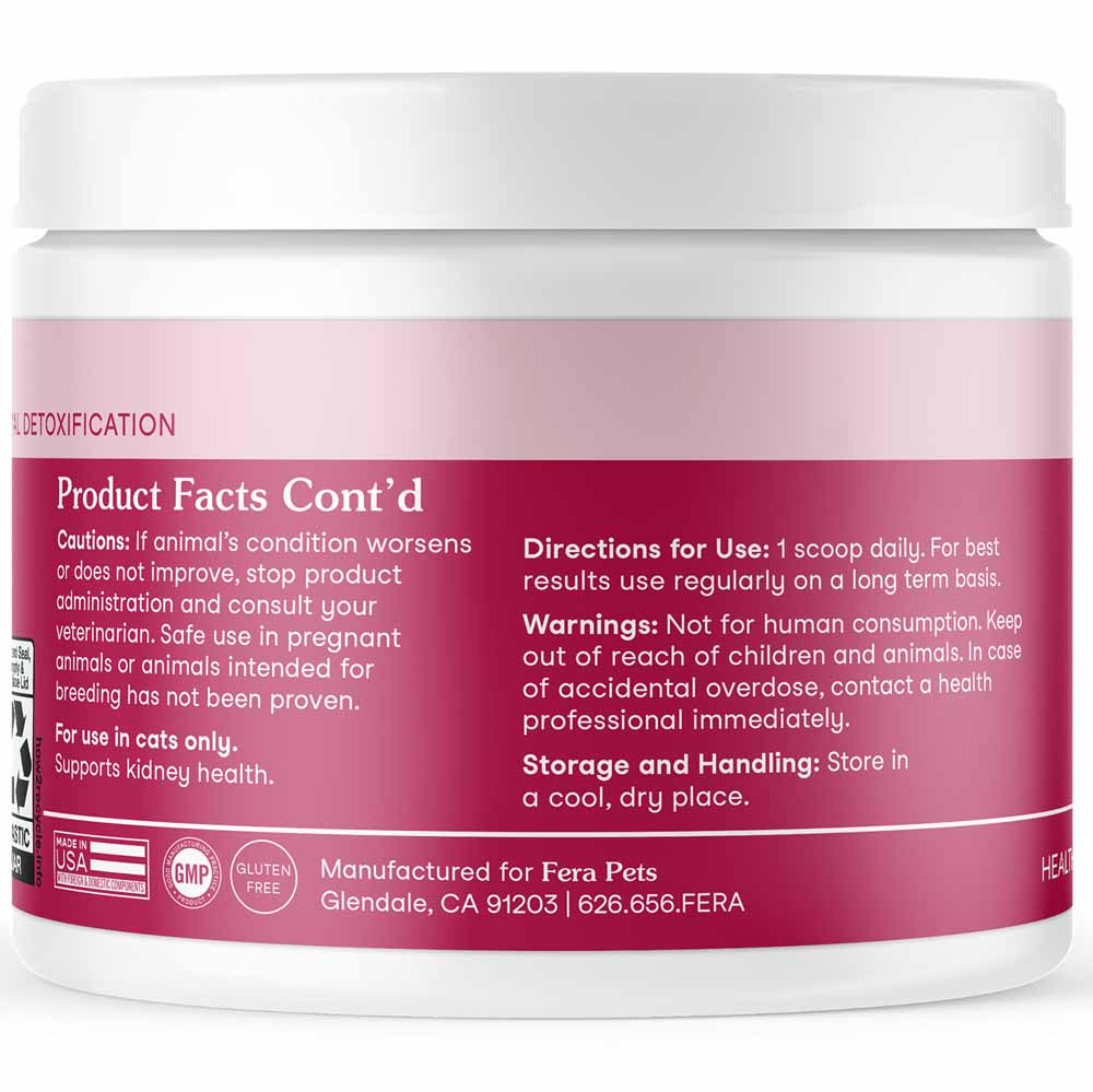 'UP TO 15% OFF + FREE WELLNESS BLEND': Fera Pets Kidney Support Supplement Powder For Cats 60g - Kohepets