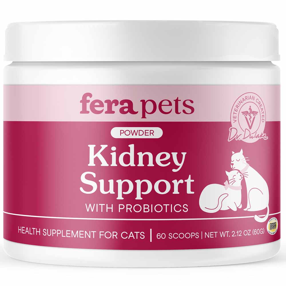 'UP TO 15% OFF + FREE WELLNESS BLEND': Fera Pets Kidney Support Supplement Powder For Cats 60g - Kohepets