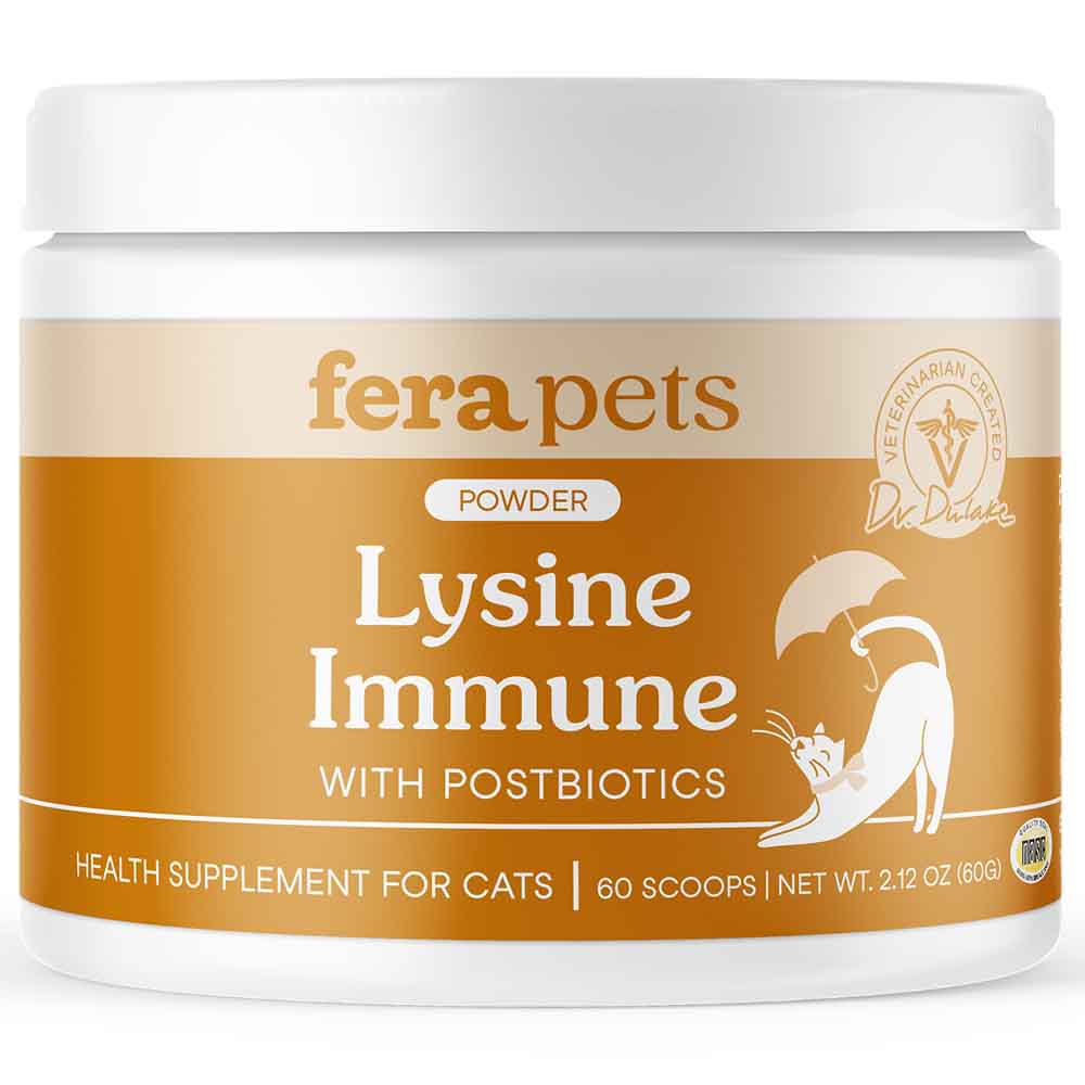 'UP TO 15% OFF + FREE WELLNESS BLEND': Fera Pets Lysine Immune Support Supplement Powder For Cats 60g - Kohepets