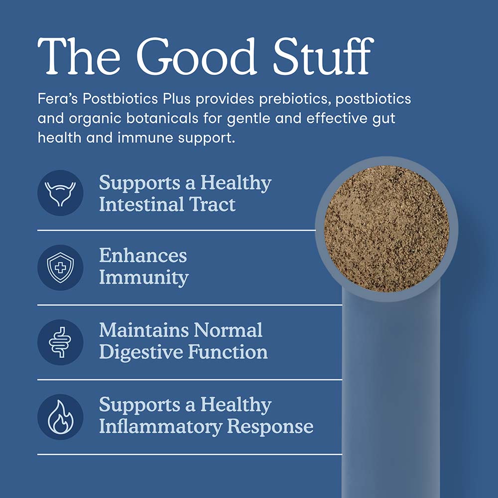 Fera Pets Postbiotics Plus Supplement Powder For Cats & Dogs 2.12oz