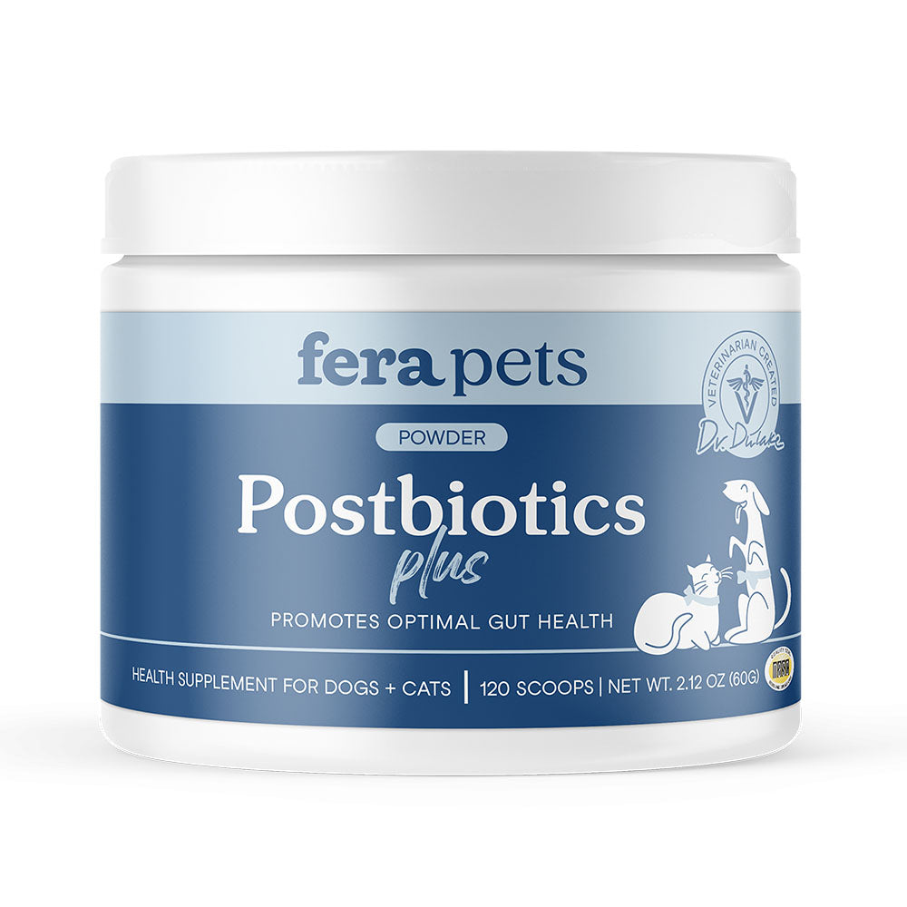 Fera Pets Postbiotics Plus Supplement Powder For Cats & Dogs 2.12oz