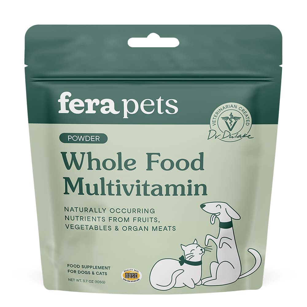 10% OFF + BUNDLE DEAL: Fera Pets Whole Food Multivitamin Supplement Topper For Cats & Dogs 3.7oz - Kohepets