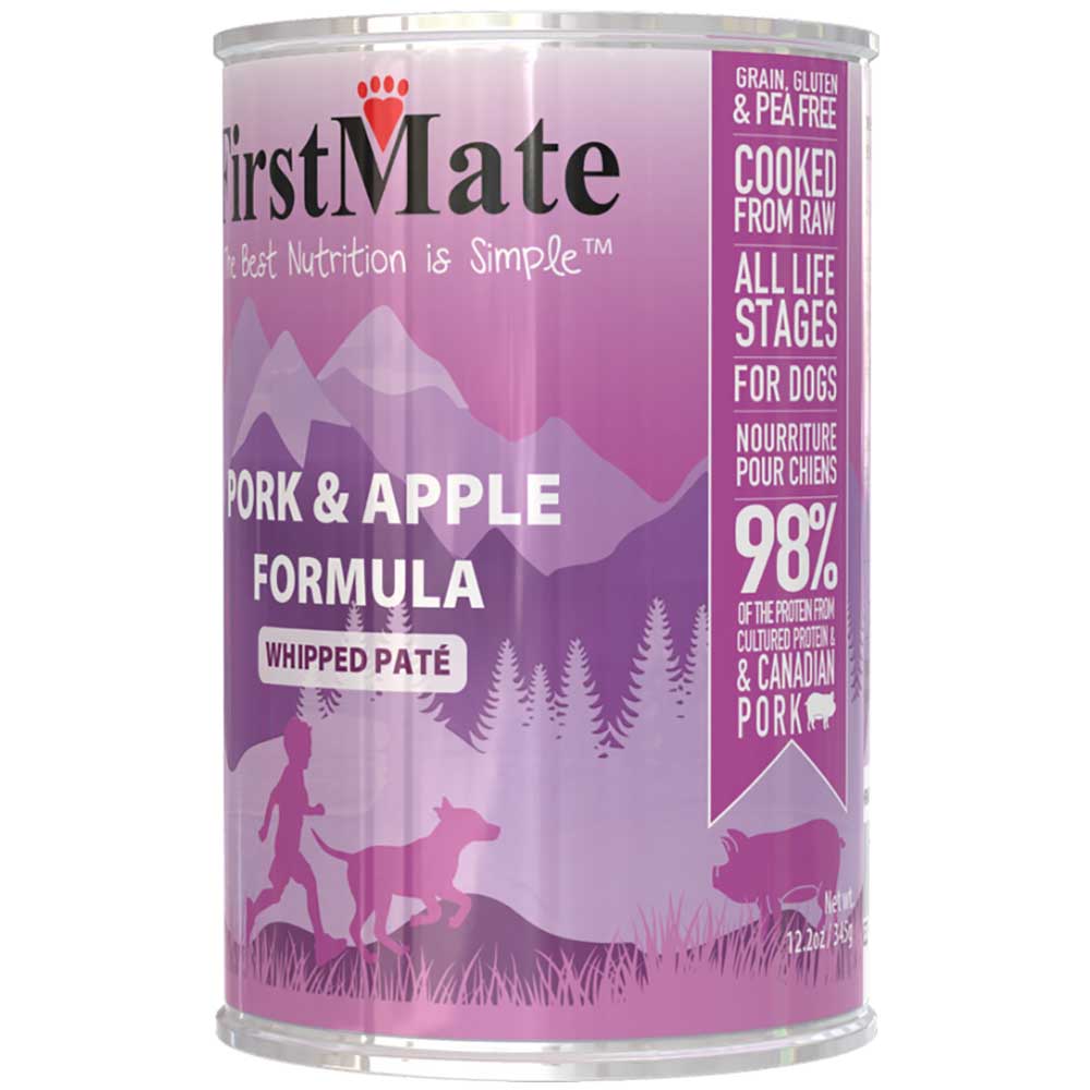 FirstMate Grain Free Pork & Apple Formula Canned Dog Food 345g