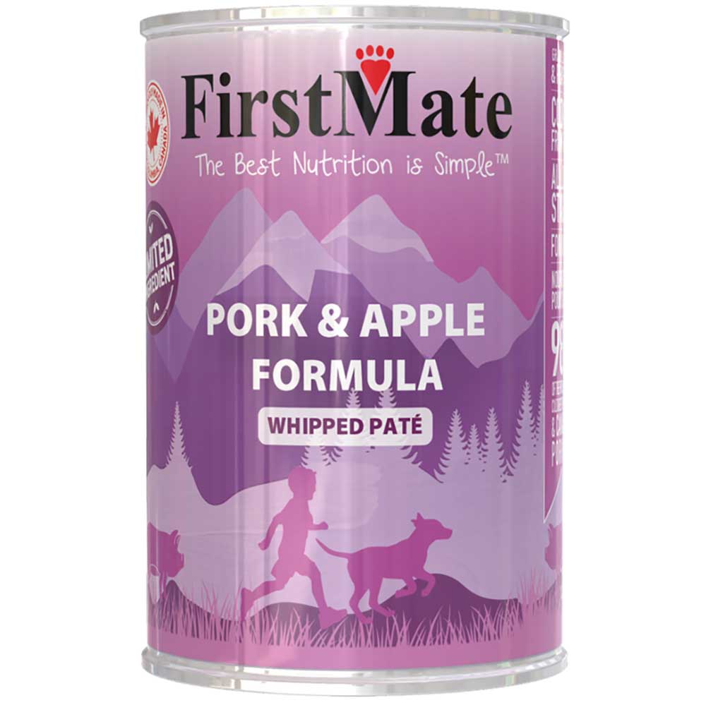 FirstMate Grain Free Pork & Apple Formula Canned Dog Food 345g
