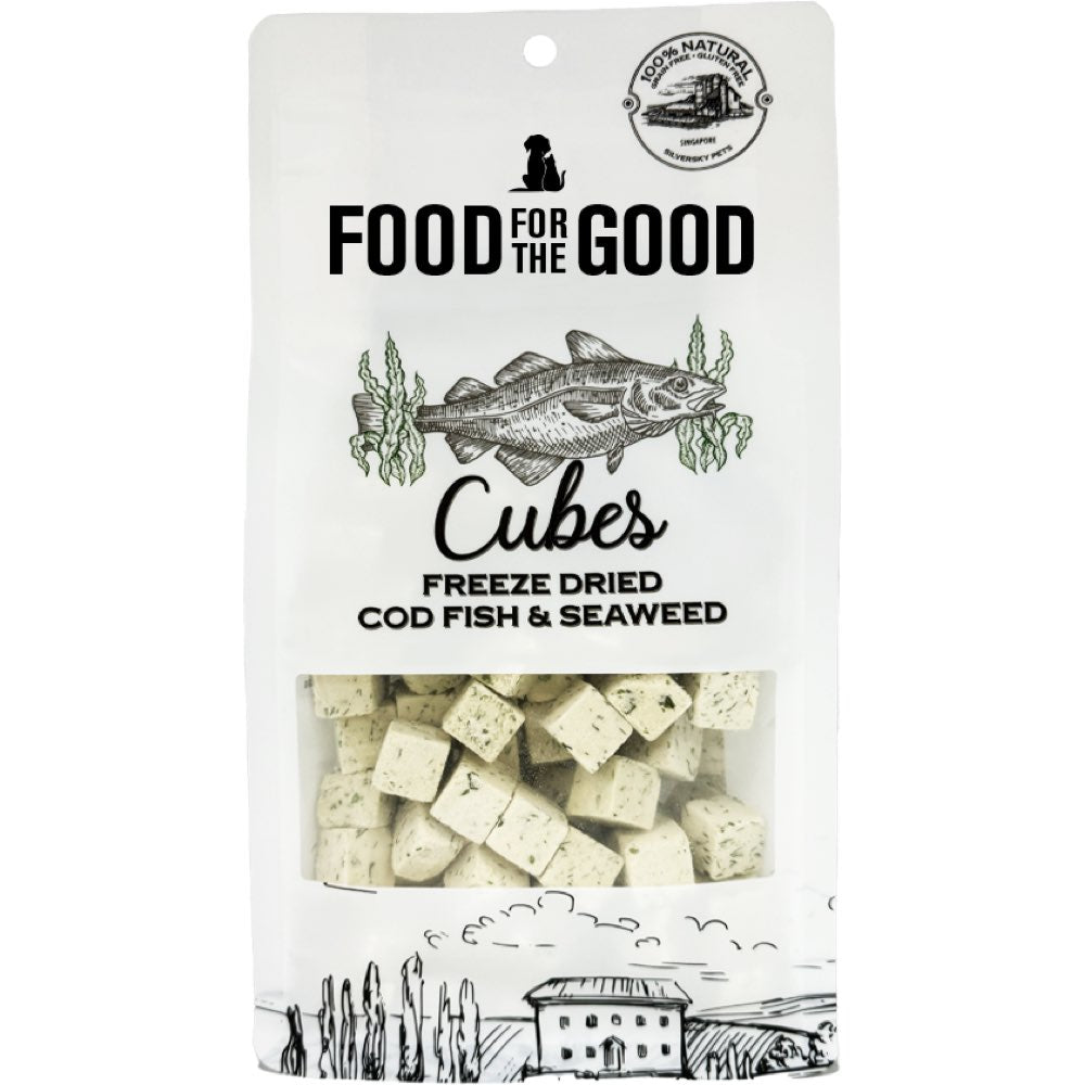 Food For The Good Codfish & Seaweed Cubes GrainFree FreezeDried