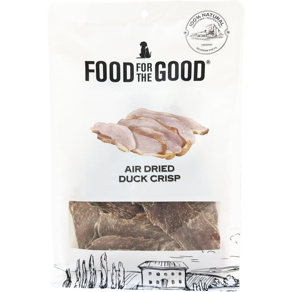 25% OFF (Exp Feb26): Food For The Good Duck Crisp Air-Dried Treats For Cats & Dogs 170g