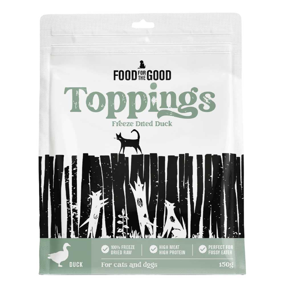 '30% OFF': Food For The Good Duck Freeze Dried Food Toppings For Cats & Dogs 250g - Kohepets