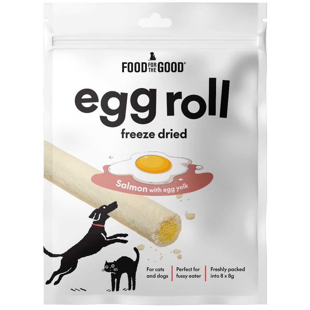 30% OFF: Food for the Good Egg Roll Freeze-Dried Treats For Cats & Dogs 64g