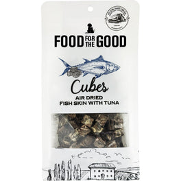 25% OFF: Food For The Good Fish Skin With Tuna Cubes Grain-Free Air-Dried Treats For Cats & Dogs 120g