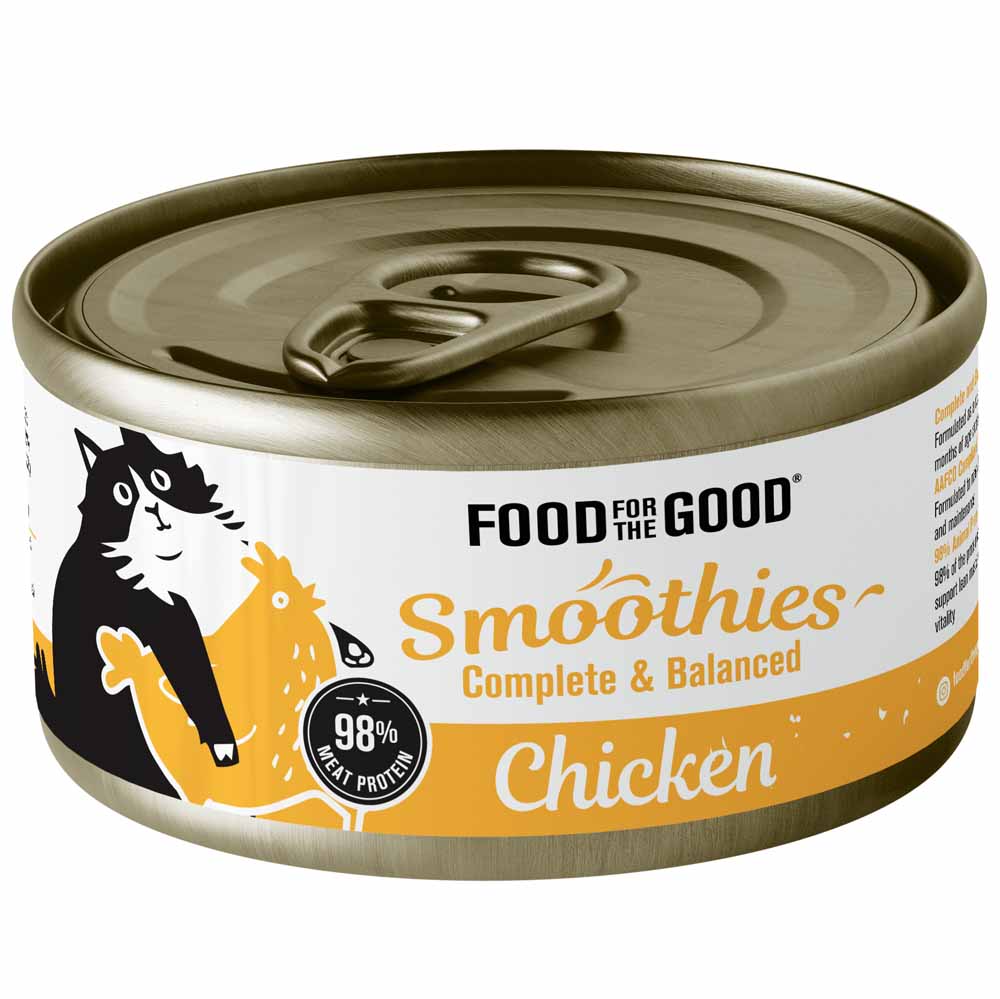 $1 OFF: Food For The Good Smoothies Chicken Complete & Balanced Canned Cat Food 80g
