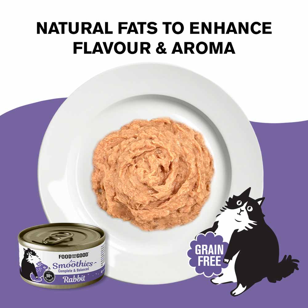 $1 OFF: Food For The Good Smoothies Rabbit Complete & Balanced Canned Cat Food 80g
