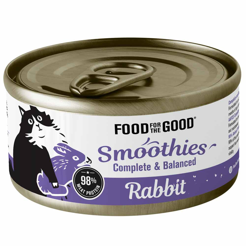 $1 OFF: Food For The Good Smoothies Rabbit Complete & Balanced Canned Cat Food 80g