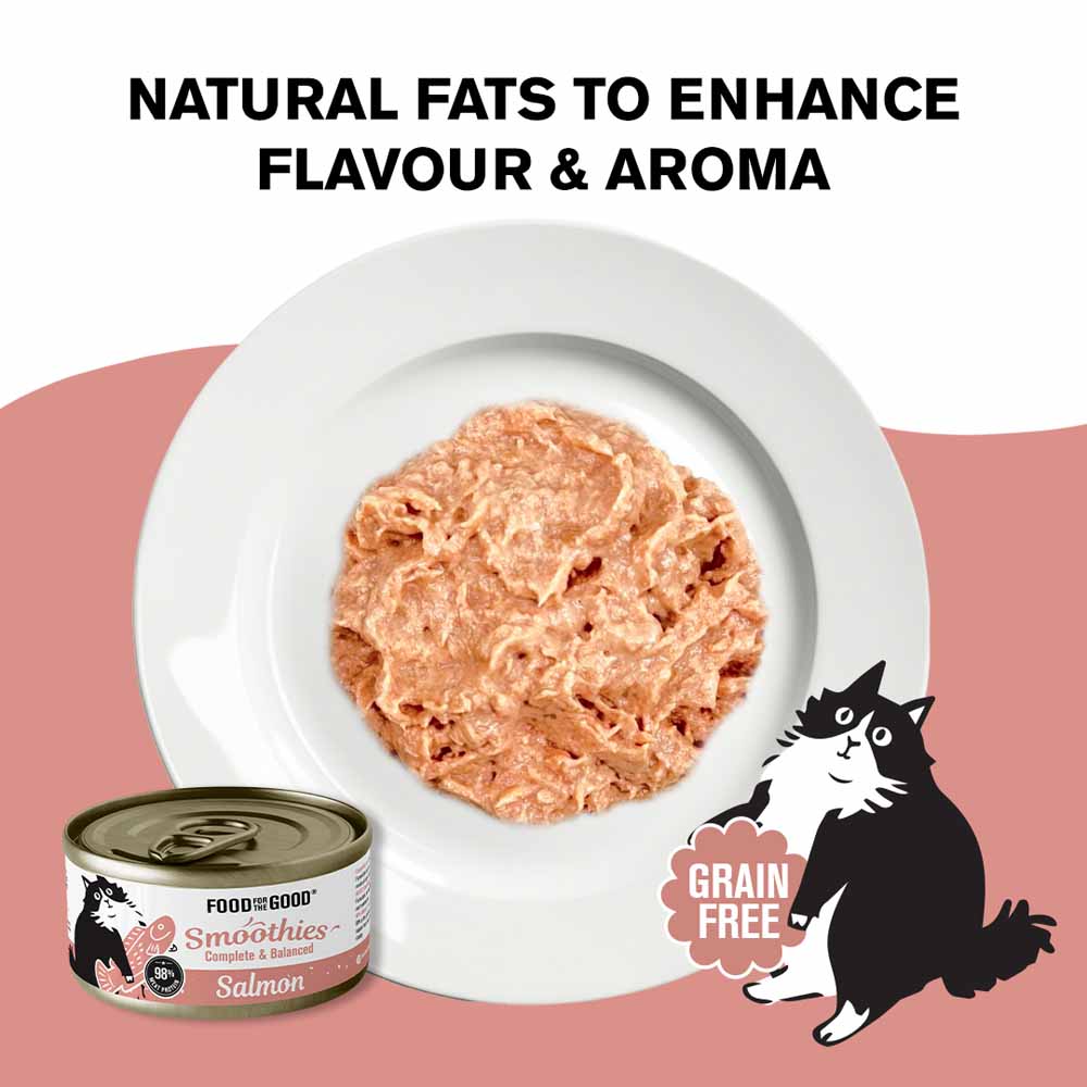 $1 OFF: Food For The Good Smoothies Salmon Complete & Balanced Canned Cat Food 80g