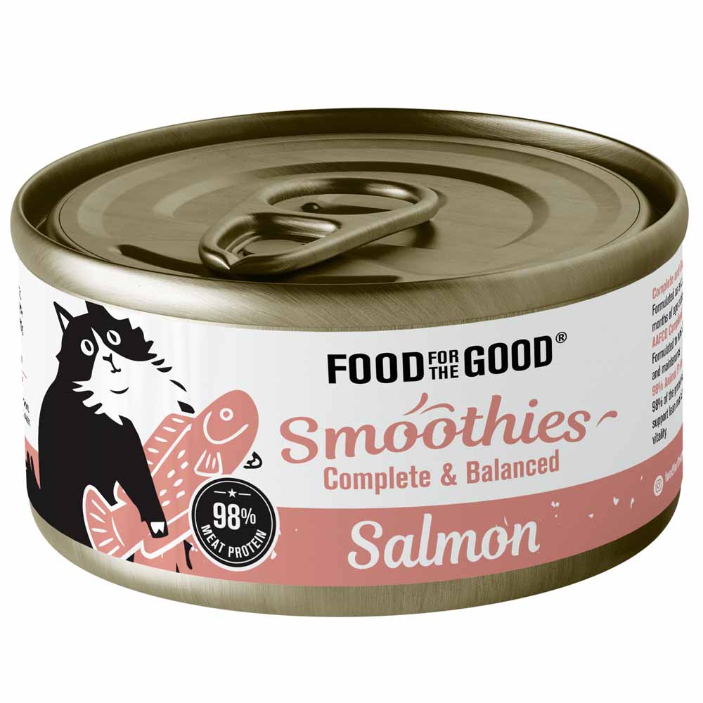 $1 OFF: Food For The Good Smoothies Salmon Complete & Balanced Canned Cat Food 80g