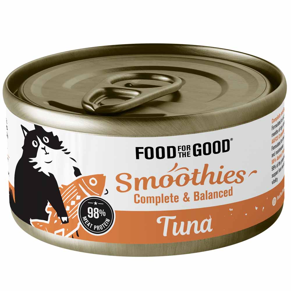 $1 OFF: Food For The Good Smoothies Tuna Complete & Balanced Canned Cat Food 80g