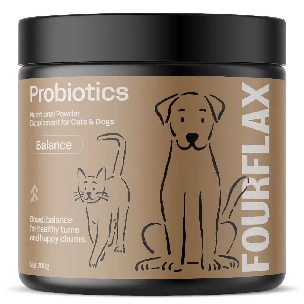 $16 OFF: Fourflax Probiotics Nutritional Powder Supplement For Cats & Dogs 200g