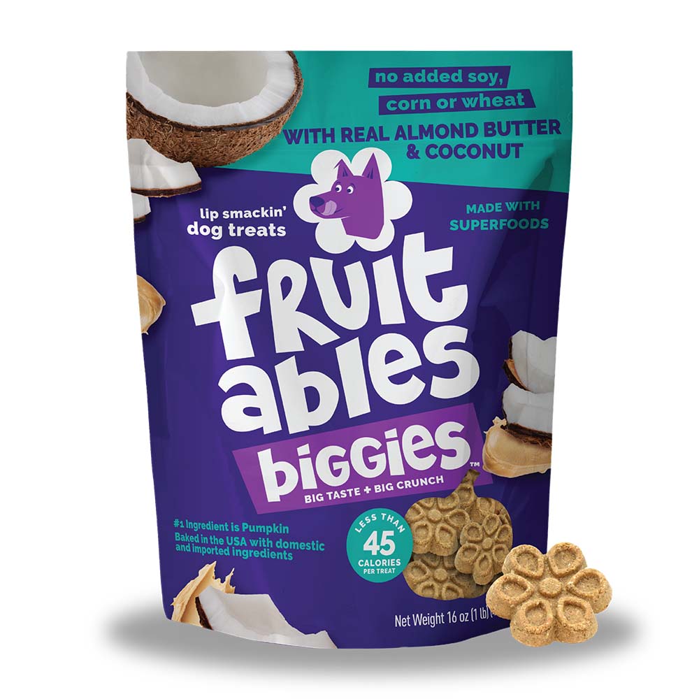 $7 OFF: Fruitables Biggies Almond Butter & Coconut Dog Treats 16oz