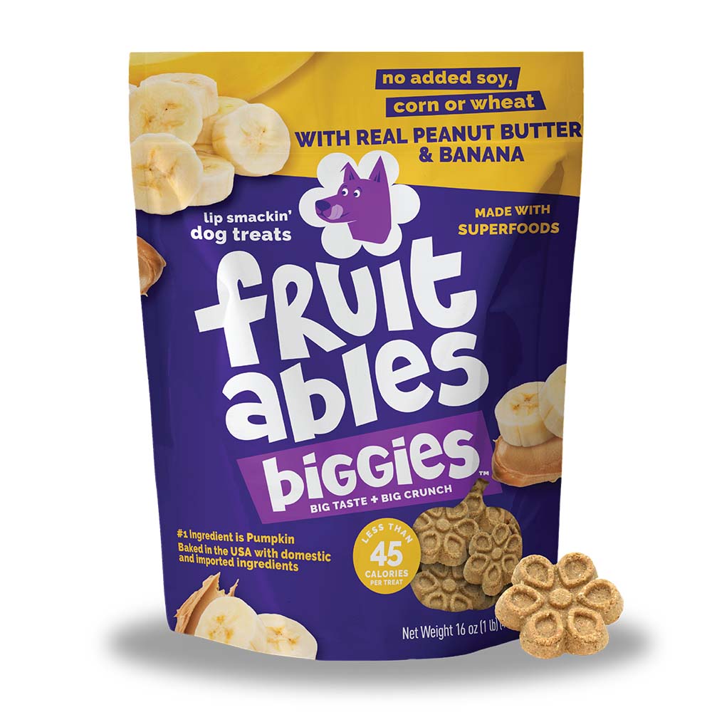 $7 OFF: Fruitables Biggies Peanut Butter & Banana Dog Treats 16oz