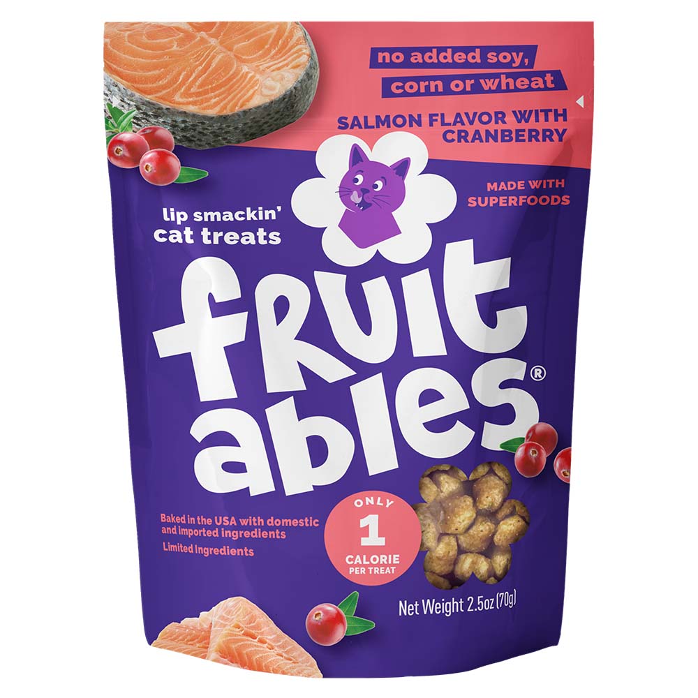Fruitables Salmon with Cranberry Crunchy Cat Treats 2.5oz