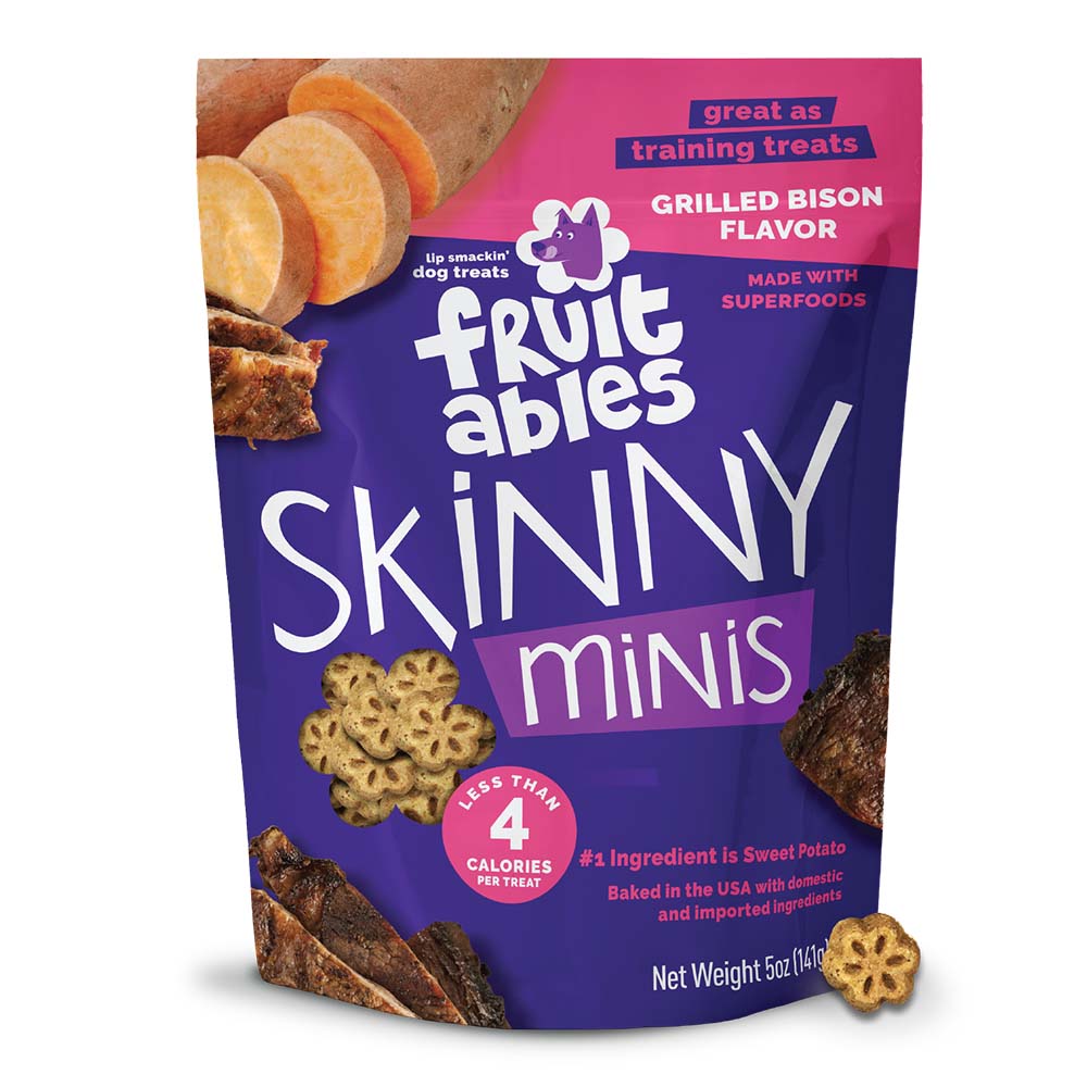 $4 OFF: Fruitables Skinny Minis Grilled Bison Chewy Dog Treats 5oz