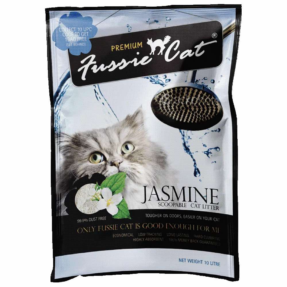 Fussie Cat Jasmine Scoopable Bentonite Cat Litter 10L
