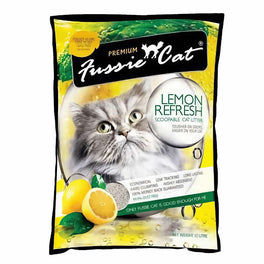 Fussie Cat Lemon Refresh Scoopable Bentonite Cat Litter 10L