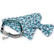 FuzzYard Cat Collar, Bandana & Bowtie Fashion Pack (Wild One Aqua)