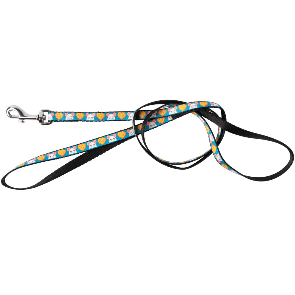 FuzzYard Cat Harness & Leash Walking Set (Cheesy Hearts)